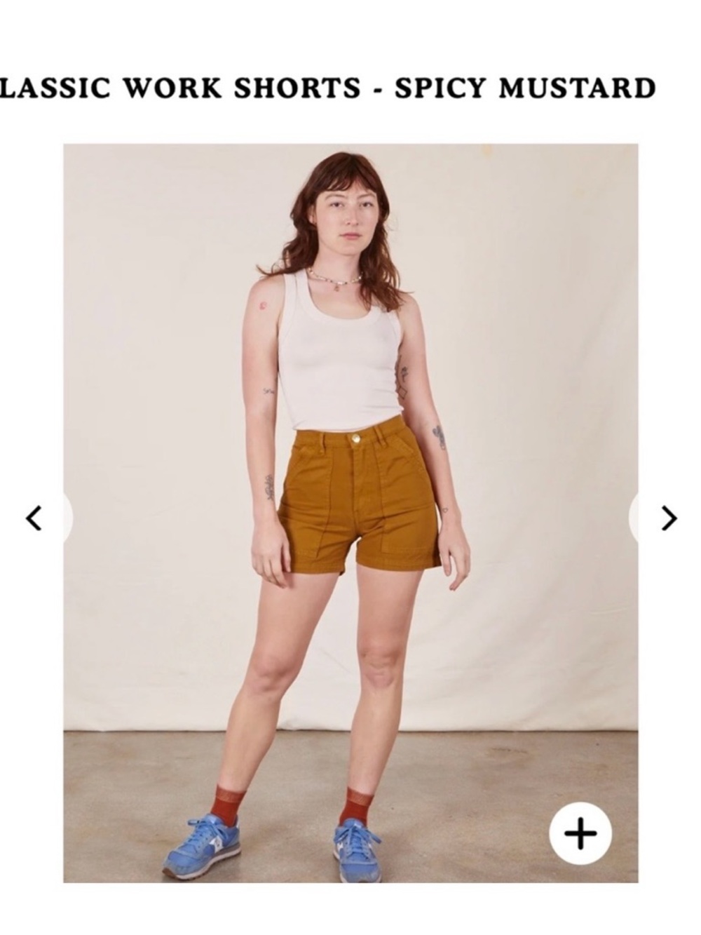 Big Bud Press Classic Work Short XXS - Spicy Mustard